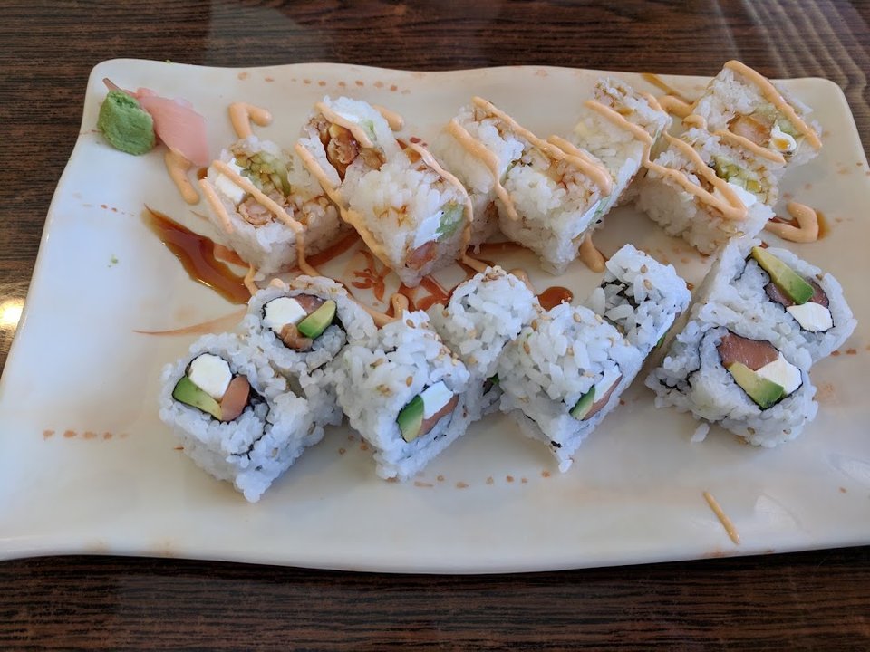 Bayou Roll and Philadelphia Roll